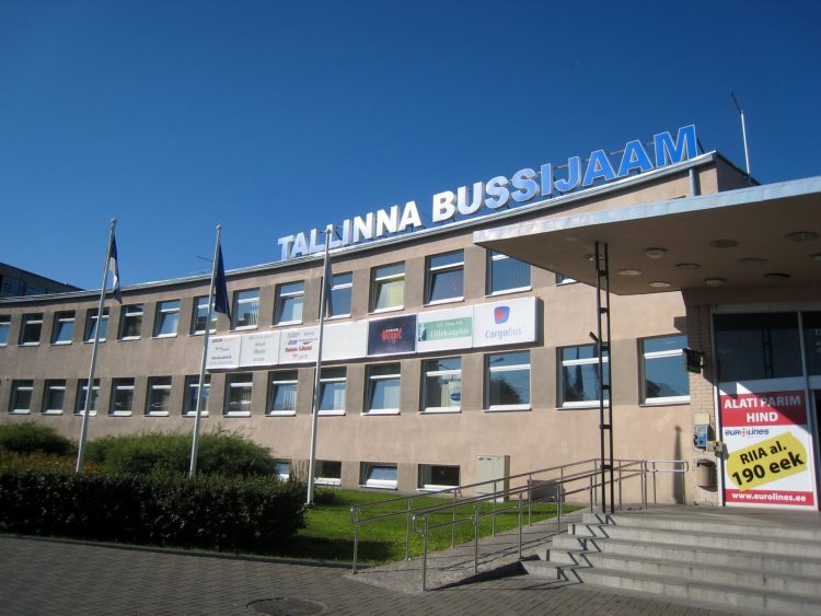 Автовокзал в г. Таллин. Эстония