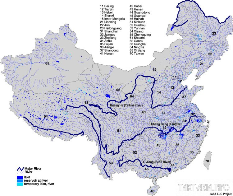 Карта Китая 
